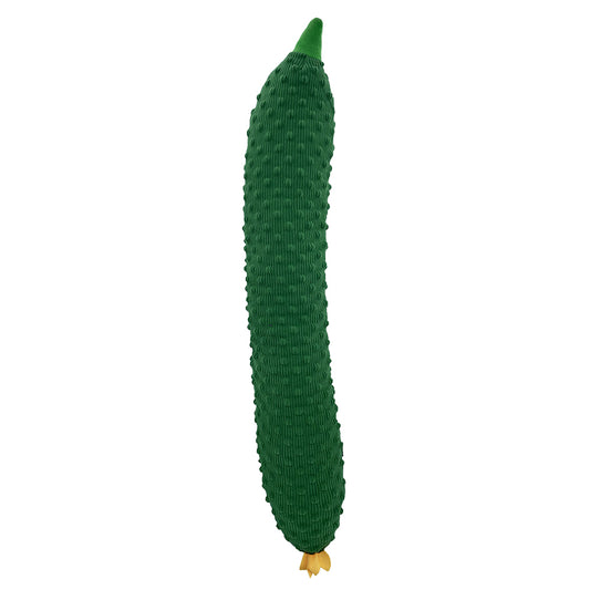 PetLou Fresh Food Cucumber Corduroy Plush Dog Toy Interactive Squeakers