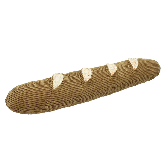 PetLou Fresh Food Baguette Plush Dog Toy Durable Interactive Play