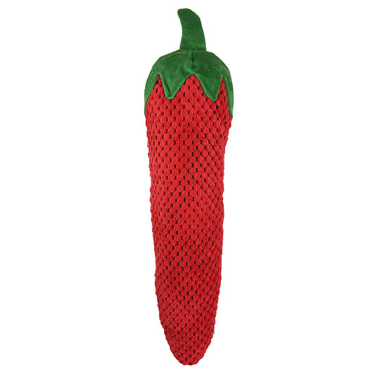 PetLou Fresh Food Strawberry Plush Dog Toy Durable Interactive Play