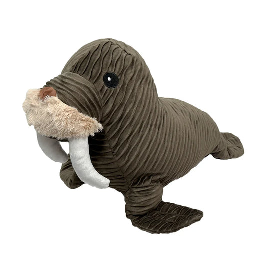 PetLou Walrus Textured Plush Dog Toy Sensory Play