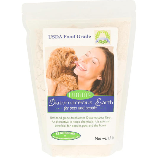 Lumino Food Grade Diatomaceous Earth for Pets & People | Pet & Home Use
