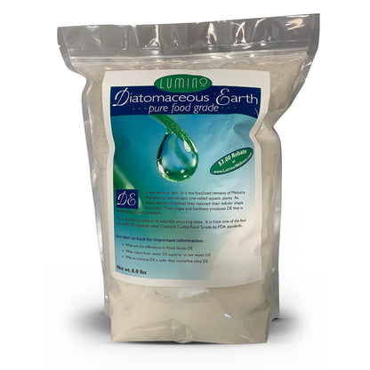 Lumino 100% Food Grade Diatomaceous Earth Powder | Pure Silica