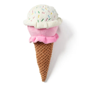 Ice cream plush dog toy