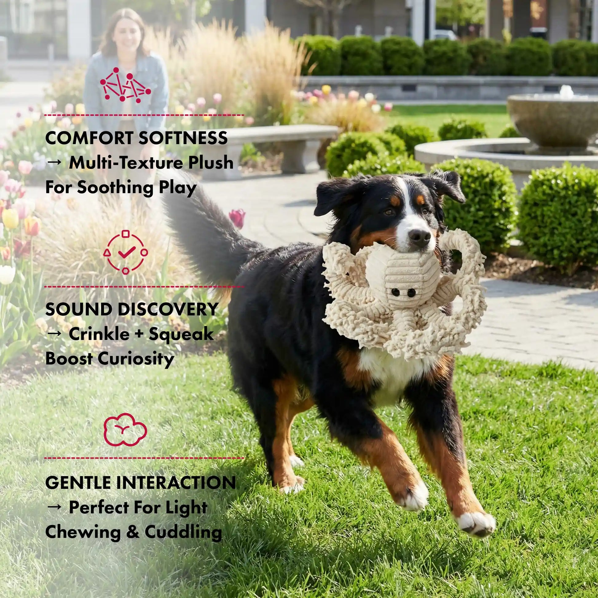 Natural octopus plush toy