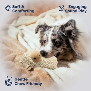 Natural lamb plush toy