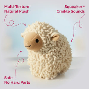 Natural lamb plush toy