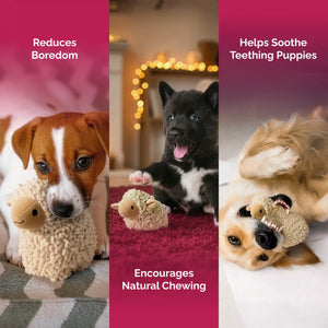 Natural lamb plush toy