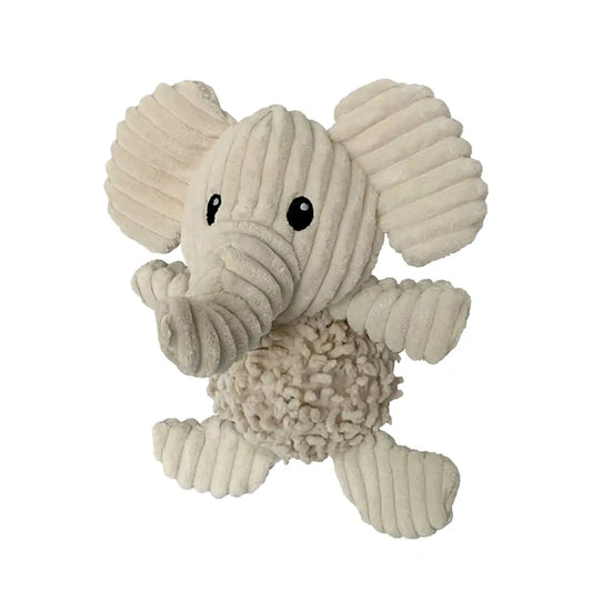 Elephant plush dog toy