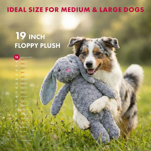 Floppy rabbit dog toy