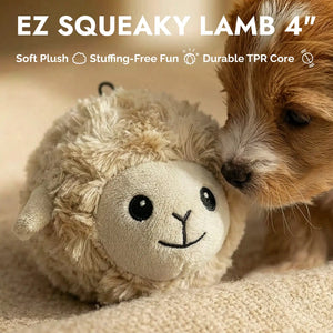 Lamb squeaky dog ball