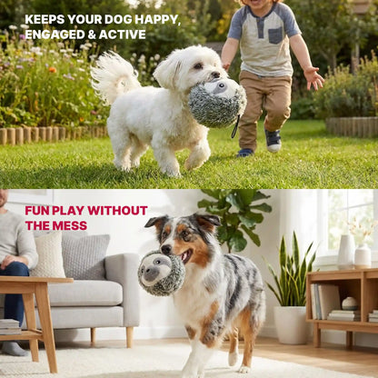Sloth squeaky dog ball