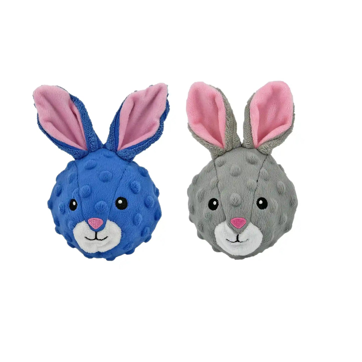 Rabbit squeaky dog ball