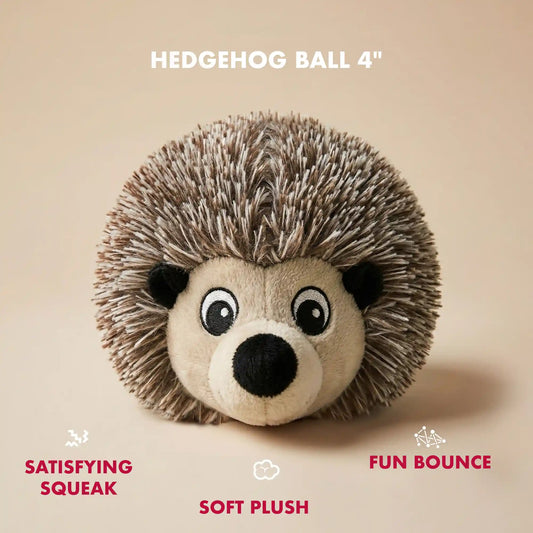 PetLou EZ Squeaky Hedgehog & Sloth Twin Pack 4 Inch