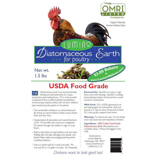 OMRI USDA Food Grade Diatomaceous Earth for Poultry