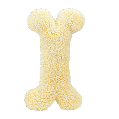 PetLou Jumbo Bone Fleece Dog Toy with Squeakers and Grunter