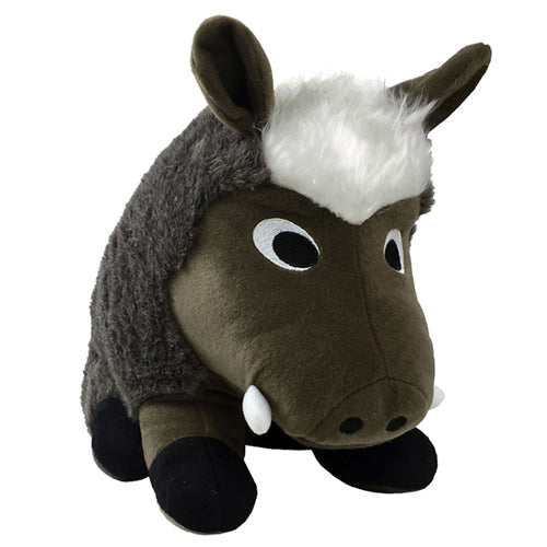 PetLou Warthog Plush Dog Toy with Squeaker