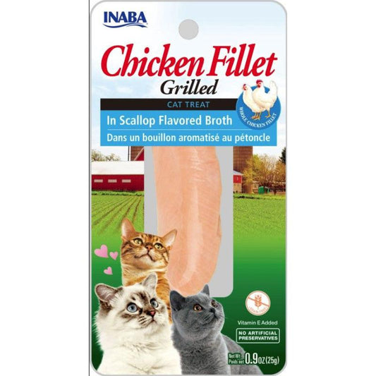 Inaba Chicken Fillet Grilled Cat Treat in Scallop Flavored Broth-Animals & Pet Supplies-BimBimPet-