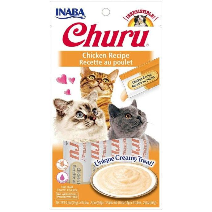 Inaba Churu Chicken Recipe Creamy Cat Treat-Cat-Inaba-4 count-