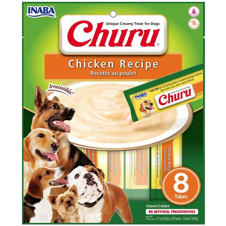 Inaba Churu Chicken Recipe Creamy Dog Treat-Dog-Inaba-8 count-