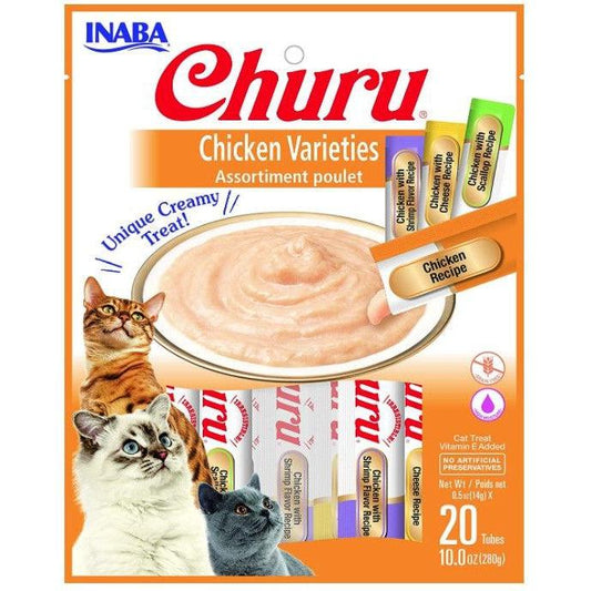 Inaba Churu Chicken Varieties Creamy Cat Treat-Cat-Inaba-20 count-