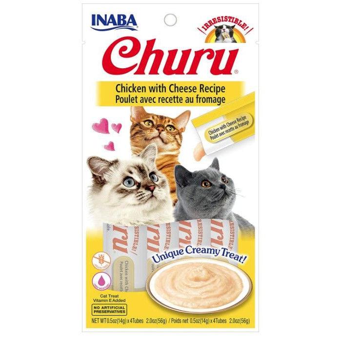 Inaba Churu Chicken with Cheese Recipe Creamy Cat Treat-Cat-Inaba-4 count-