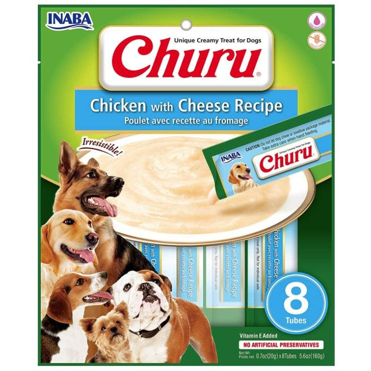 Inaba Churu Chicken with Cheese Recipe Creamy Dog Treat-Dog-Inaba-8 count-