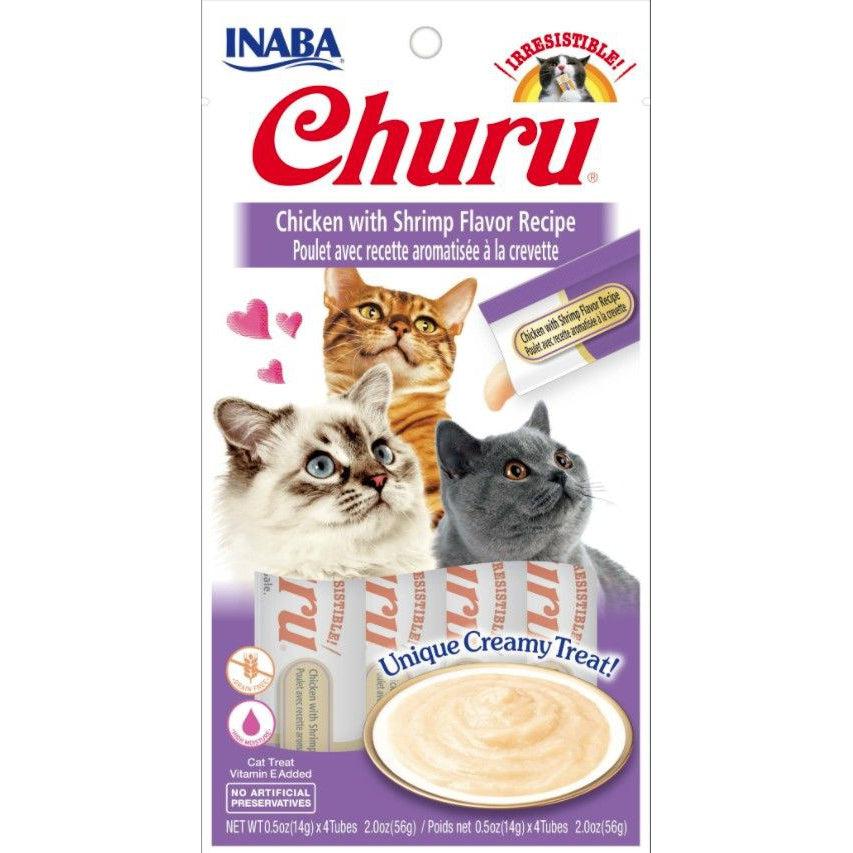 Inaba Churu Chicken with Shrimp Flavor Recipe Creamy Cat Treat-Cat-Inaba-4 count-