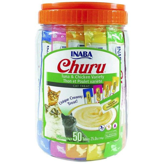 Inaba Churu Tuna and Chicken Variety Creamy Cat Treat-Cat-Inaba-50 count-