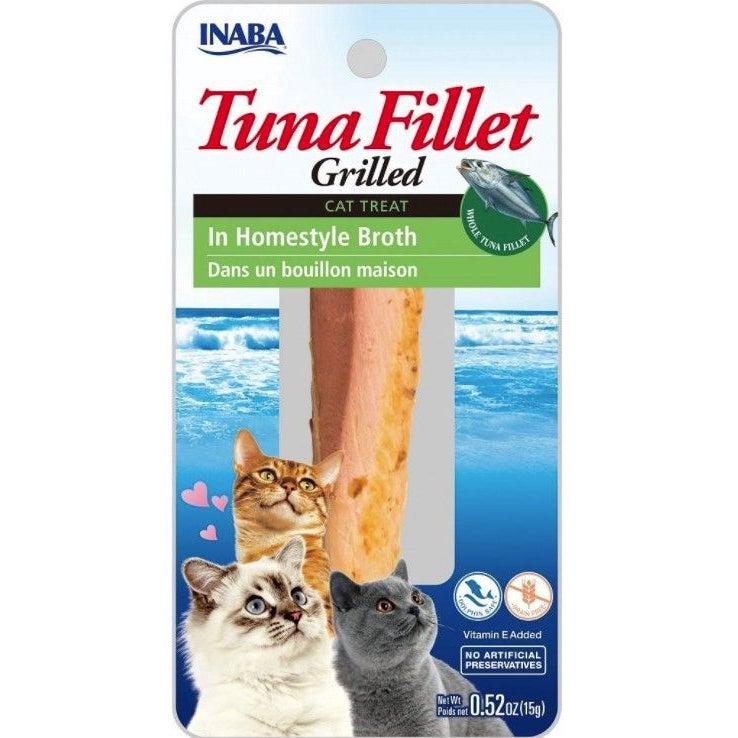 Inaba Tuna Fillet Grilled Cat Treat in Homestyle Broth-Cat-Inaba-0.52 oz-