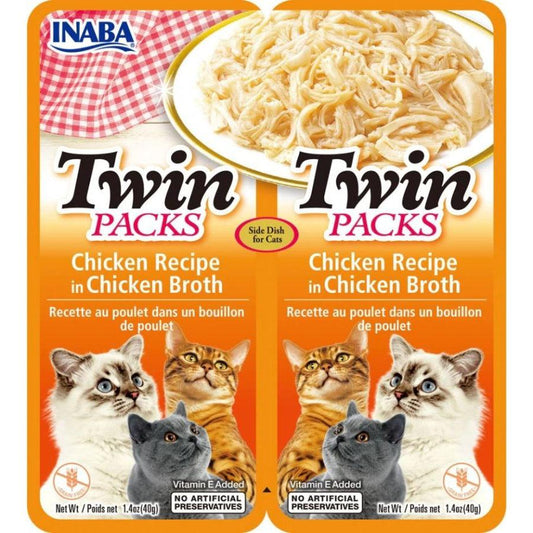 Inaba Twin Packs Chicken Recipe in Chicken Broth for Cats-Cat-Inaba-2 count-