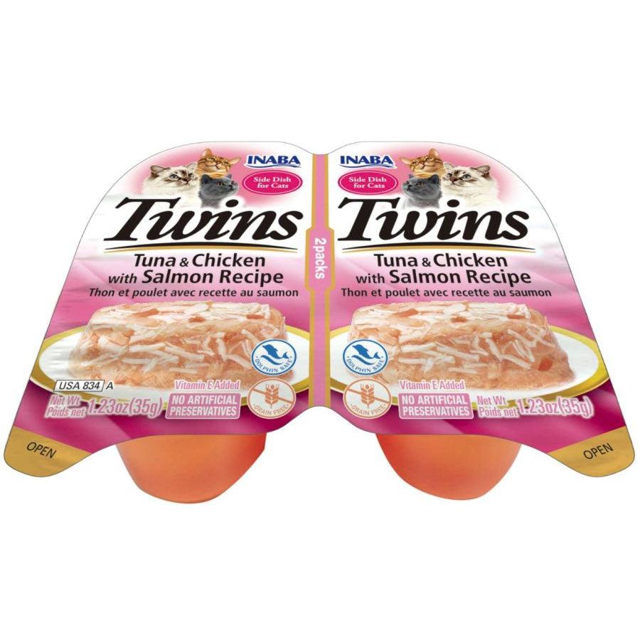 Inaba Twins Tuna and Chicken with Salmon Recipe Side Dish for Cats-Cat-Inaba-2 count-