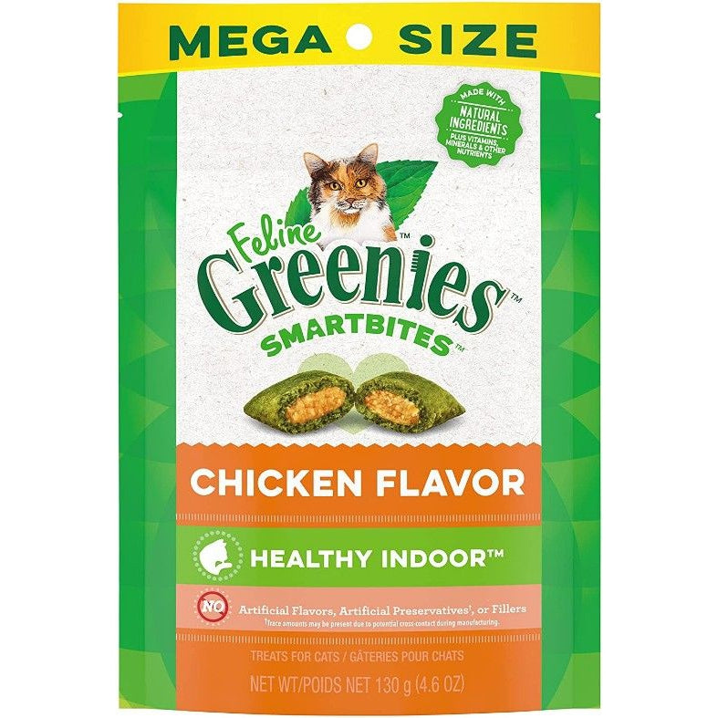 Greenies SmartBites Healthy Indoor Chicken Flavor Cat Treats-Cat-Greenies-4.6 oz-