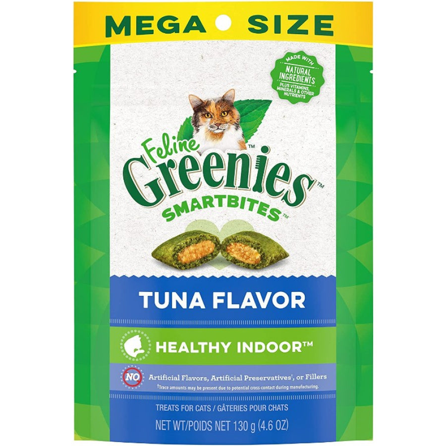 Greenies SmartBites Healthy Indoor Tuna Flavor Cat Treats-Cat-Greenies-4.6 oz-