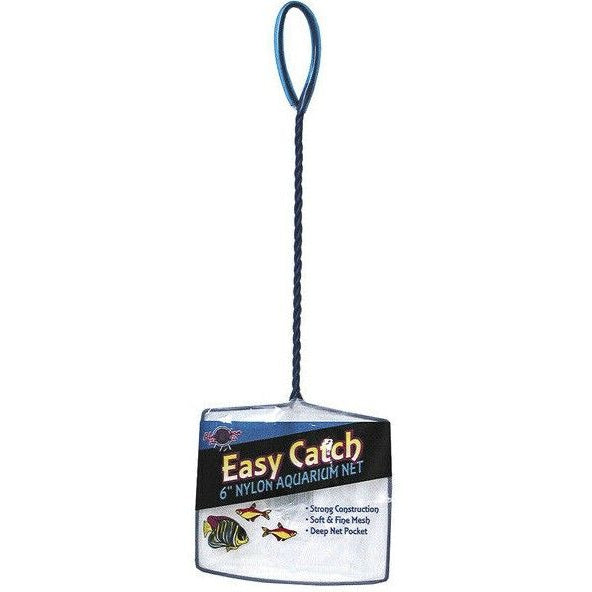 Blue Ribbon Pet Easy Catch Soft and Fine Nylon Aquarium Net-Fish-Blue Ribbon Pet-1 count (6"W Net)-