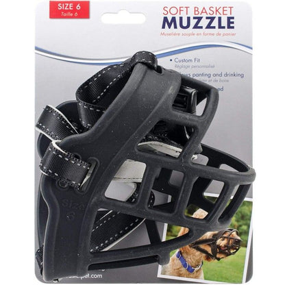 Coastal Pet Soft Basket Muzzle for Dogs Black-Dog-Coastal Pet-Size 6-
