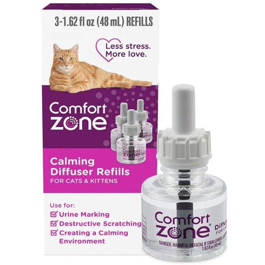 Comfort Zone Calming Diffuser Refills For Cats and Kittens-Cat-Comfort Zone-3 count-