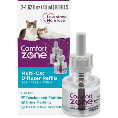 Comfort Zone Multi-Cat Diffuser Refills For Cats and Kittens-Cat-Comfort Zone-2 count-