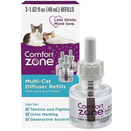 Comfort Zone Multi-Cat Diffuser Refills For Cats and Kittens-Cat-Comfort Zone-3 count-