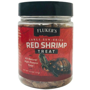 Flukers Sun-Dried Large Red Shrimp Treat-Reptile-Flukers-0.6 oz-