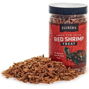 Flukers Sun-Dried Large Red Shrimp Treat-Reptile-Flukers-2.5 oz-