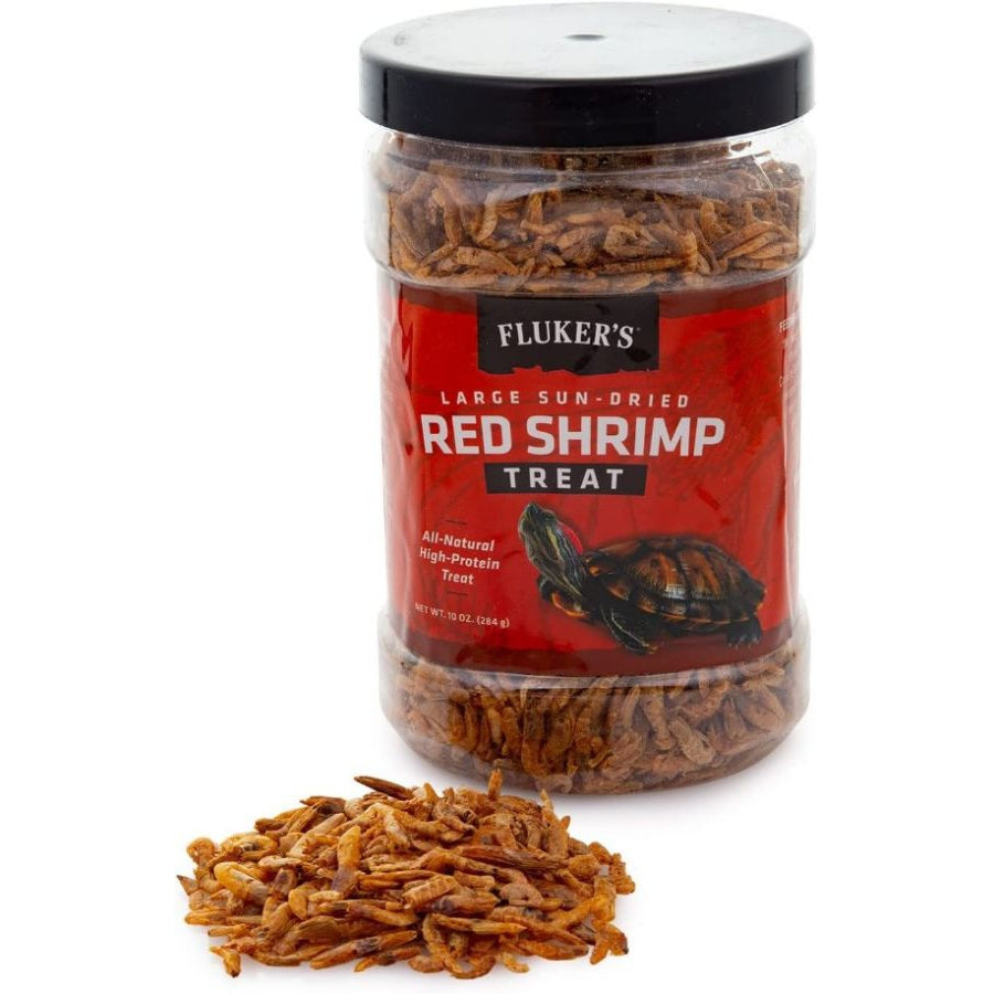 Flukers Sun-Dried Large Red Shrimp Treat-Reptile-Flukers-10 oz-