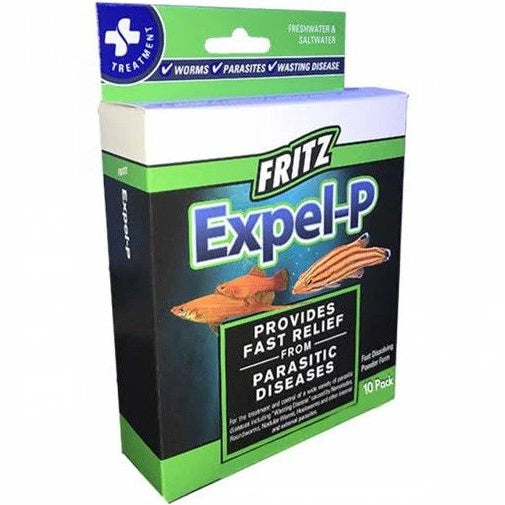 Fritz Aquatics Expel-P Parasitic Disease Treatment-Fish-Fritz Aquatics-10 count-