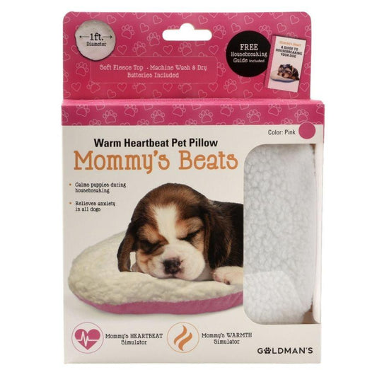 Goldmans Mommys Beats Warm Heartbeat Pet Pillow Pink-Dog-Goldmans-1 count-