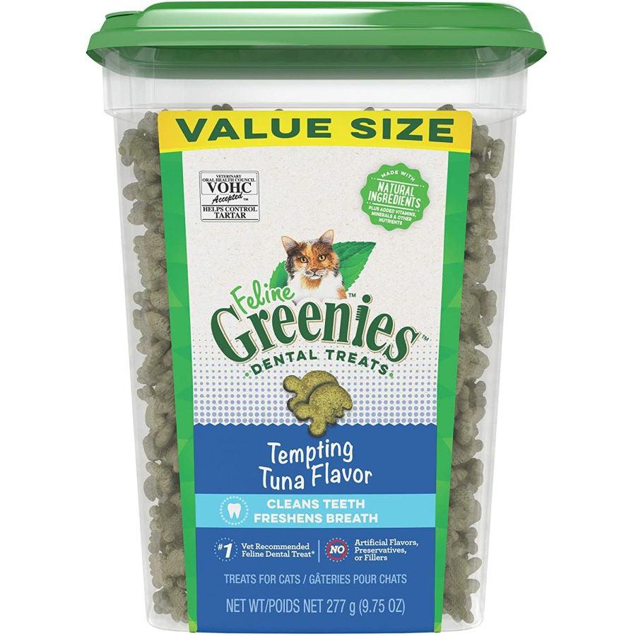 Greenies Feline Dental Treats Tempting Tuna Flavor-Cat-Greenies-9.75 oz-