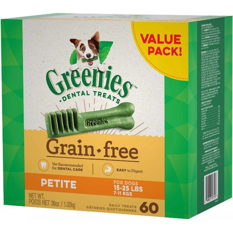 Greenies Grain Free Petite Dental Dog Treat-Dog-Greenies-60 count-