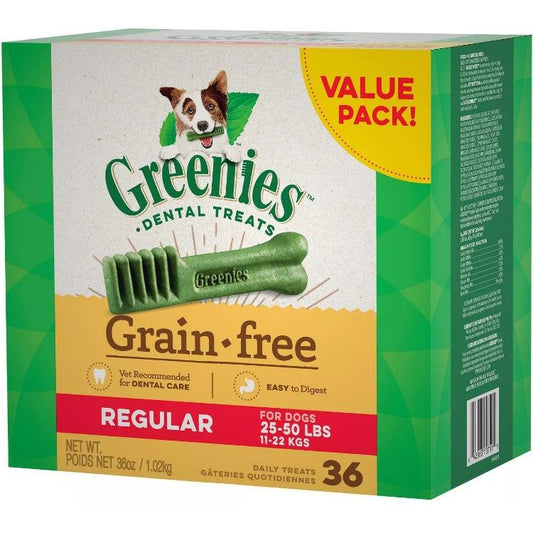 Greenies Grain Free Regular Dental Dog Treat-Dog-Greenies-36 count-