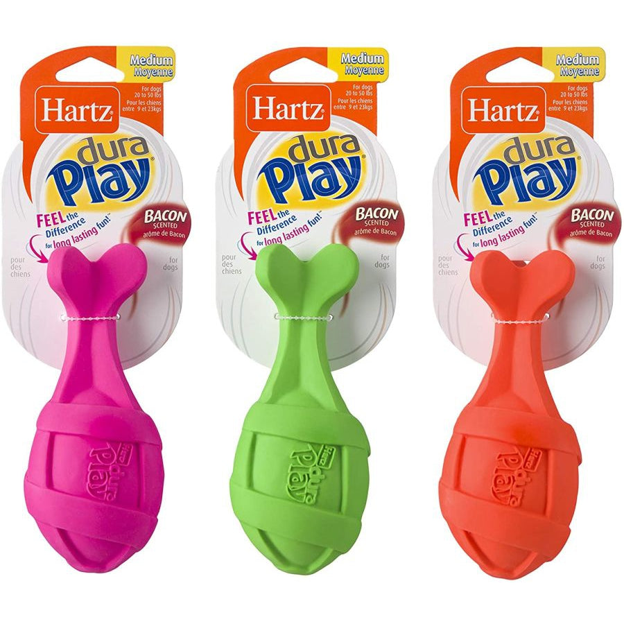 Hartz Dura Play Bacon Scented Rocket Dog Toy Medium-Dog-Hartz-1 count-