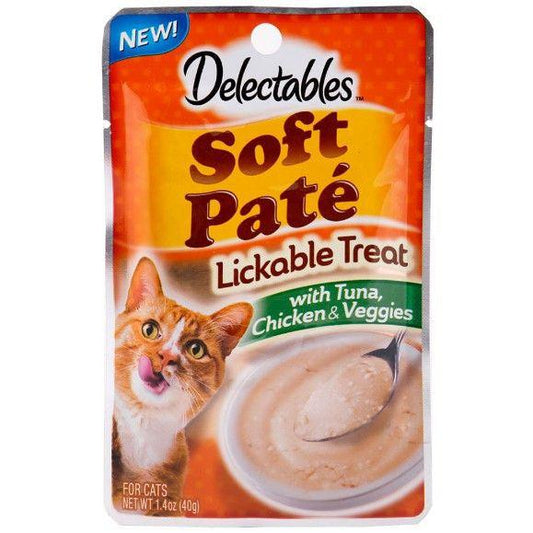 Hartz Soft Pate Lickable Treat for Cats Tuna Chicken and Veggies-Cat-Hartz-1.4 oz-