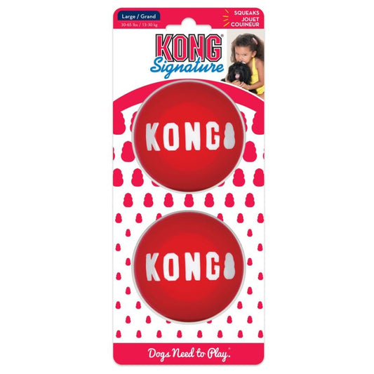 KONG Signature Ball Dog Toy Large-Dog-KONG-2 count-