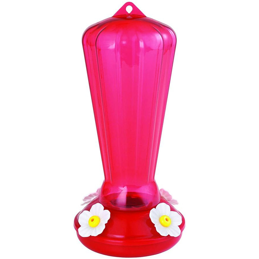 More Birds Hollyhock Plastic Hummingbird Feeder-Bird-More Birds-25 oz capacity-